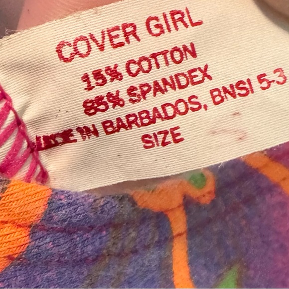 80s/90s COVERGIRL Tropical Dress - Picture 3 of 6